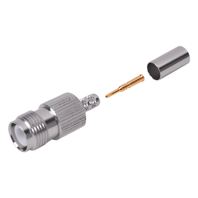 Conector TNC Hembra Inverso para cable RG-142/U.