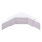 Esquinero interior blanco de PVC auto extinguible, para canaletas TMK1020, TMK1020SD, TMK1020CD (5120-02001)