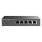 Switch PoE+ Gigabit No Administrable / 5 puertos 10/100/1000 Mbps / 4 puertos PoE+ / hasta 60W