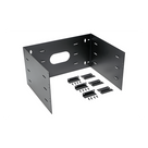 Rack Abierto de Pared con Bisagras / 6 UR / 19 in / Profundidad 401 mm (15.8 in) / Carga 60 lb (27.21 kg) / Acero Negro