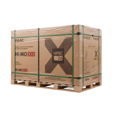 Pallet con 35 Modulo Solar LR772HVHF645M  HI-MO X10,ANDTIDUST  645 W, 53.8 Vcc, Monocristalino HPBC