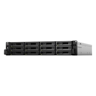 Unidad de Expansión Synology RX1217/RX1217RP | 12 Bahías de Disco | Compatible con SATA 3.5” y 2.5” | Expansión de Volumen en Línea | Fuentes de Alimentación Redundantes (RX1217RP) | Administración