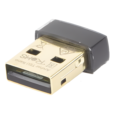 Mini Adaptador USB inalámbrico doble banda AC 600 Mbps, antena onmidireccional.