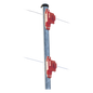 Aislador de Paso Rojo Reforzado para Cercos Eléctricos / Aislamiento hasta 18 kV / Resistente a Clima Extremo / Polipropileno y Policarbonato