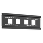 Montaje de Pared para Dockstation BodyCam / Acero SPCC / 4 Módulos de Expansión / 1132 x 370 mm