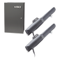 Kit de Operadores Abatibles 6006 de Doorking / Para Puertas de Hasta 5.5 Metros  / Soporta Respaldo de Baterias