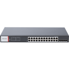 Switch Industrial Administrable / 24 Puertos Gigabit PoE+ / 4 Puertos SFP / Alcance Extendido 300 m (984.3 ft) / 370 W / Gestión en la Nube