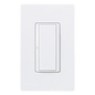 Interruptor de pared on/off para sistema RadioRA 2, doble voltaje 120/277 V, 8 A en iluminación y motores de 1/10 HP (3 A), dos hilos sin cable neutro, unipolar o multilocalización