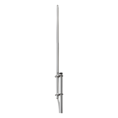 Antena Base UHF, Fibra de Vidrio, Rango de Frecuencia 380 - 400 MHz.