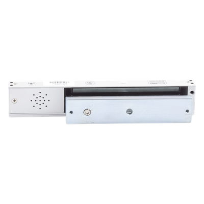 Chapa magnética 600Lb con  Buzzer de alarma de puerta mantenida abierta / LED indicador de estado /  Sensor de estado de placa/ Libre de Magnetismo Residual