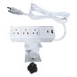 Tomacorriente para Escritorio / Cuenta con Bracket Ajustable a Diferentes Grosores / 3 Contactos 110VCA / 2 Contactos para Carga USB ( 1 contacto USB-A + 1 contacto USB-C )