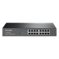 Switch no administrable de 16 puertos 10/100 Mbps de escritorio y para montaje en rack