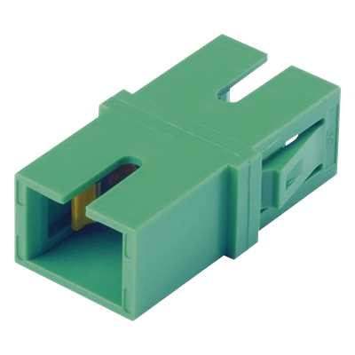 Módulo Acoplador SC/APC Simplex, Para Fibra Monomodo, Color Verde