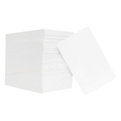 Paquete de 100 tarjetas PVC