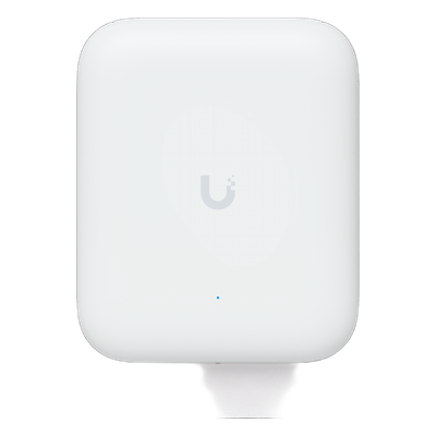 Access Point UniFi WiFi U7 Outdoor WiFi 7 802.11be Doble Banda, MU-MIMO 2x2 en Cada Banda, Puerto de 2.5 GbE, Antena Sectorial Integrada de 90° en 2.4 GHz y 45° en 5 GHz, Conectores para Antenas Om