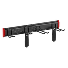 Estante de Almacenamiento de Pared / Capacidad 136 kg / Ganchos Ajustables / 2 Placas de Montaje / Acero y Plástico