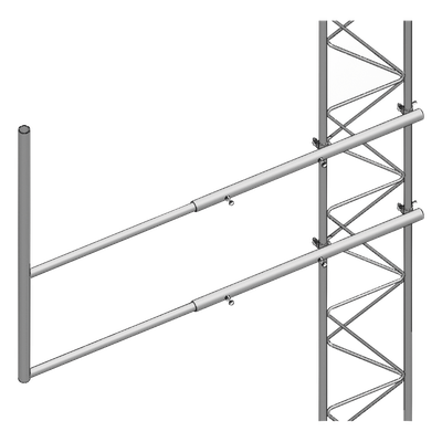 Brazo tipo F para torre STZ35 (Electrolítico).