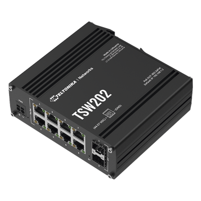 Switch Industrial Administrable L2, 8 puertos PoE 802.3af/at, Soporta Profinet