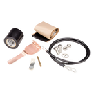 Kit de Aterrizaje para Cable Coaxial / 100,000 A Pico / Conductor 1524 mm (60 ft) / Diámetro Máx 9.652 mm (0.380 ft) / Guía de Onda WR28 y WG22