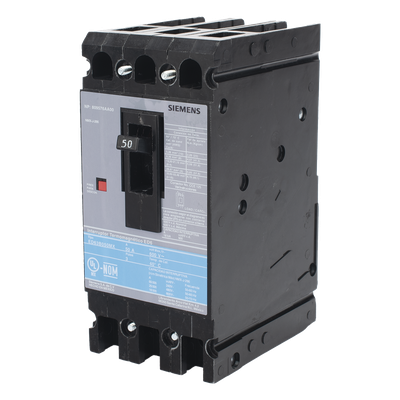Interruptor Termomagnético ED6 600V 3X50A, Sin zapatas principales.