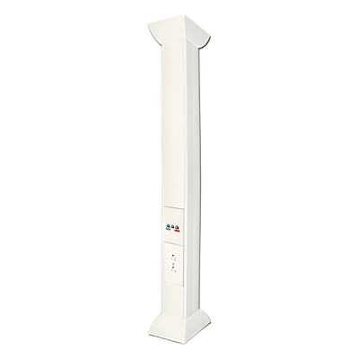 Pole Blanco de 3 Metros (9.84 Pies) para Instalaciones Eléctricas, Voz y Datos, No Incluye Accesorios, Se Venden por Separado los Modelos TEK100DUPLEX (Accesorios de Fijación y Contacto Duplex) y T