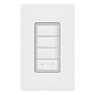 Botonera híbrida Sunnata de 3 botones con subir/bajar, dimmer y teclado integrados en un solo dispositivo, para RadioRA 3