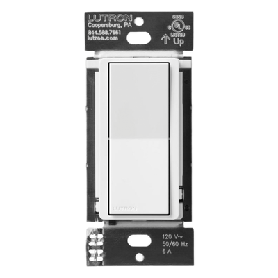 Interruptor auxiliar cableado Caseta para control multiubicación con atenuador Diva o interruptor Claro inteligente, blanco