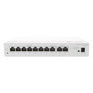 Router Controlador / 8 Puertos PoE LAN Gigabit / 2 Puertos WAN Gigabit / 1 Puerto LAN/WAN Gigabit / PoE 124 W / 64 APs / 250 Clientes / 16 Gbps Switching