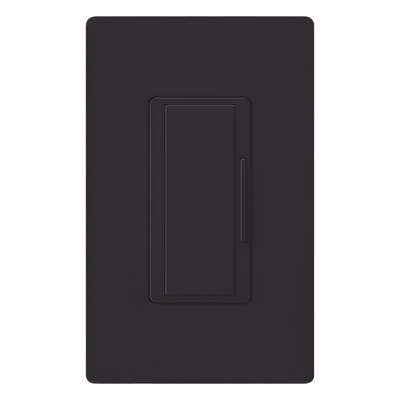 Atenuador remoto de pared Maestro para control multilocación de 3 y 4 vías, 120 V, complemento de atenuadores RadioRA 2, color negro