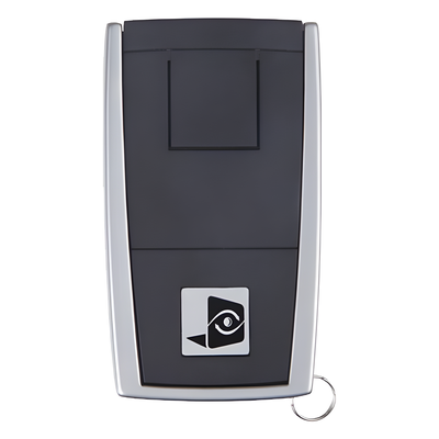 Control remoto de 4 botones para armar, desarmar y activar pánico en sistemas Videofied