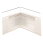 Esquinero interior en color blanco de PVC auto extinguible, para canaleta TEK100 (5576-11100)