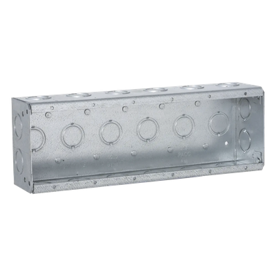 Caja de 6 Gang/Profundidad 2 1/2\"/28 Entradas 1/2\"-3/4\".
