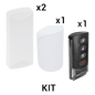 KIT Básico Sensores Inalámbricos - Incluye 2 Contactos Magnéticos, 1 PIR y 1 Llavero - Compatibles con Honeywell y PRO4GEN2