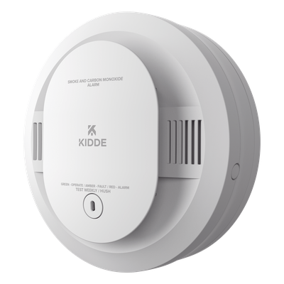 Alarma combinada de humo y monóxido de carbono a baterías, sensor fotoeléctrico y electroquímico, para vivienda