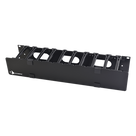 Organizador de Cable Horizontal / Rack 19in / 2UR / 4in Profundidad / 10cm / Alta Densidad