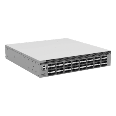 Switch DCI para Data Center / 64 Puertos QSFP28 100GE / 12.8 Tbps / 4,482 Mpps / VXLAN / M-LAG / RDMA / Lossless Ethernet PFC+ECN / 2 RU / Redundancia Hot-Swap