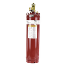 Cilindro con Válvula para Sistema de Agente Limpio / Capacidad 200 lb (90.7 kg) / Indicador de Nivel de Líquido / Acero con Pintura Roja / Aprobación UL ULC FM USCG