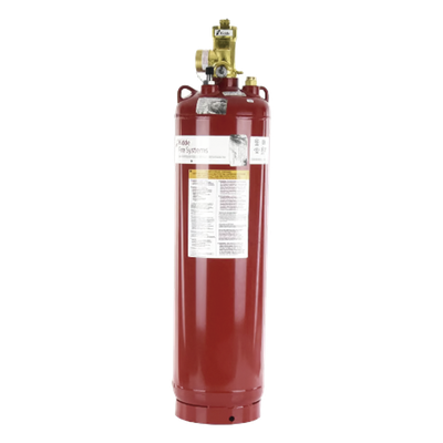 Cilindro con válvula e indicador de nivel de líquido, capacidad de 200 lb (90.7 kg), para sistemas de agente limpio ECS-500 y ECS-500 Marine