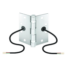 Bisagra de Transferencia Eléctrica / 12-24 VAC/VDC / 4 Hilos 28AWG / 5 Nudillos / Acero Anti-Vandalismo / Energía y Datos