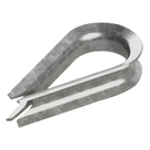 Guardacabo de Acero Galvanizado / Cable 1/4\" / Resistencia 2154 kg / Diseño Ovalado / 7 Hilos