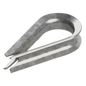 Cuello/ Guardacabo/ Rozadera para Cable de 1/4\" de Acero Galv. por Inmersión.