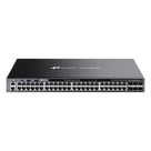 Switch Gestionable L3 / 48 Puertos Gigabit / 6 Slots SFP+ 10G / Capacidad 216 Gbps / Apilamiento 8 Unidades / Fuentes Redundantes