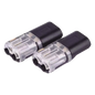 Bolsa con 25 conectores / Enchufables / Para 2 cables / compatibles en calibre 22 al 18 AWG
