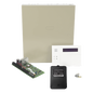 Panel de alarma de 48 zonas con gabinete y teclado alfanumérico con receptor inalámbrico integrado, 3 particiones, compatible con serie 5800