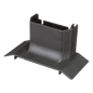Accesorio de Conexión a Canaleta de Piso / 4 Vías / PVC Rígido / Carga 907 kg / Área Interna 24.88 in² / UL94V-0 / Negro