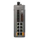 Switch PoE Industrial L2+ / 8 Puertos Gigabit PoE / 4 Puertos SFP 10G / Capacidad 96 Gbps / Presupuesto PoE 240 W / Rango -40 a 75 °C (-40 a 167 °F) / Sin Ventilador