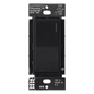 Apagador electrónico Sunnata de encendido y apagado, 8 A en iluminación y motores de 1/4 HP a 120 V, requiere neutro, color negro Midnight satinado, para sistema RadioRA 3