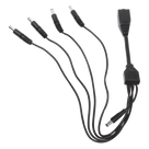 Cable de Distribución de Alimentación / 5 Vías / 4 Cámaras TurboHD / 12 VCC / 500 mA por Canal / Conector Plug 2.5'
