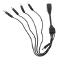 Cable con 5 Vías para Alimentar 4 Cámaras TurboHD y DVR TurboHD Epcom / Hikvision