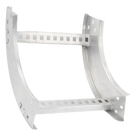 Curva Vertical de 90° / Perfil Z de Aluminio / Peralte 3 1/4\" / Ancho 12\" / Radio 8\" / Interior y Exterior